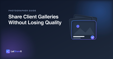 How Photographers Share Client Galleries Without Losing Quality